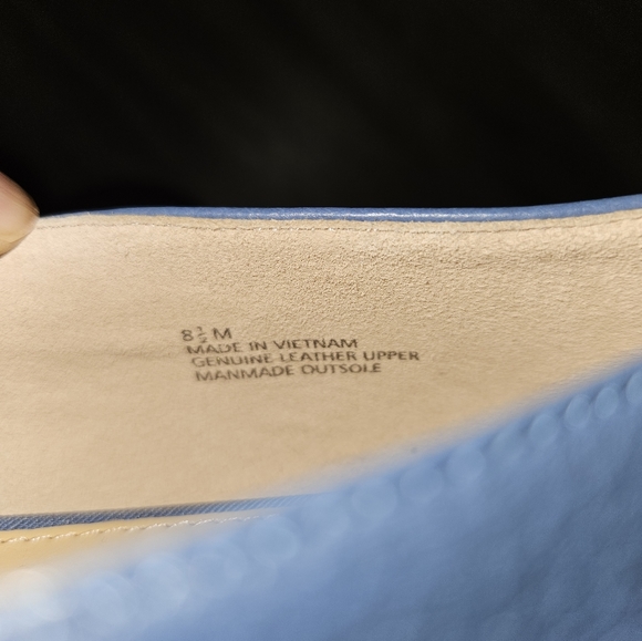 Talbots womens leatherblue slip-on flats size 8.5 - Picture 4 of 4